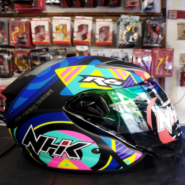 HELM NHK R6 PIGMENT BLACK BLUE DOFF