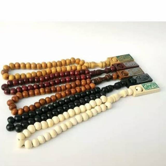 Tasbih kayu 33 1 pcs / tasbih kayu murah / tasbih kayu 33 murah / tasbih / oleh oleh haji dan umrah