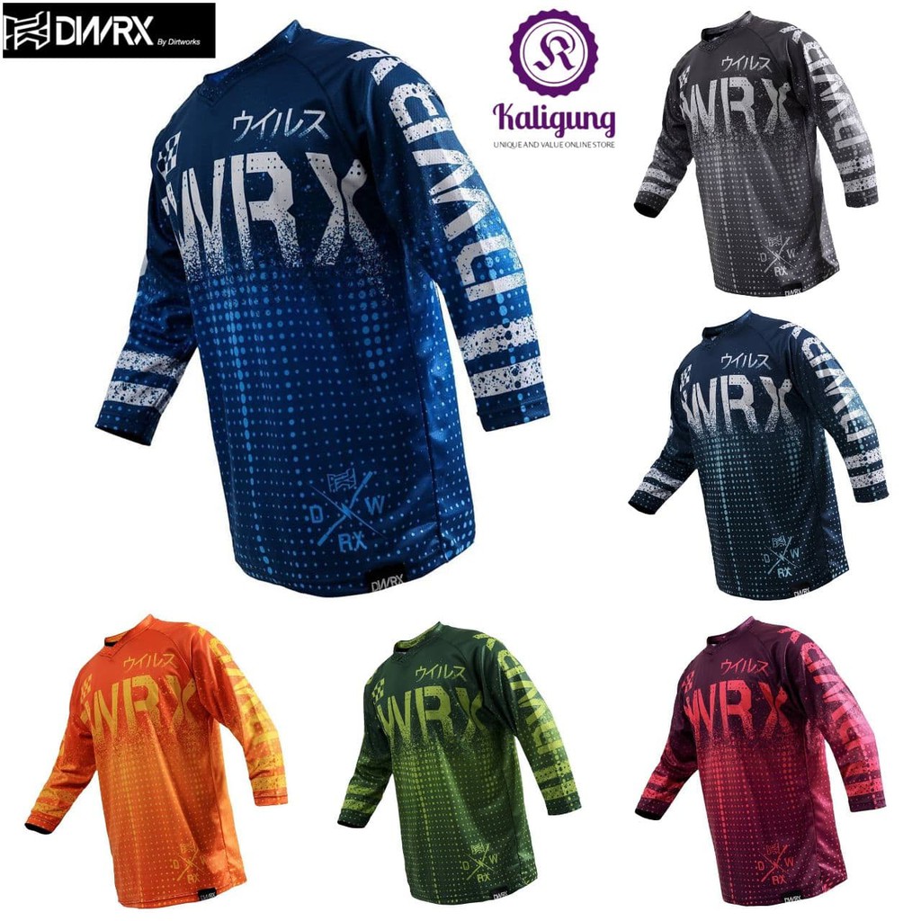 Jerseys Dirtworks VIRUS - Jersey Sepeda adem - Jersey MTB