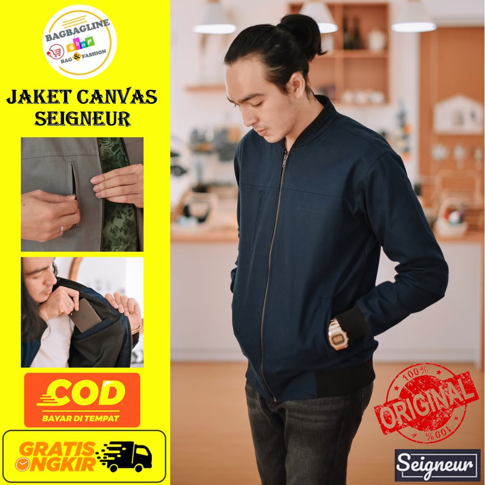 Jaket Coach Seigneur // Jaket Pria CJ // Sweater jacket bandung // Jaket remaja distro casual terbaru