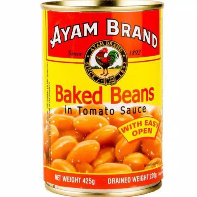 

Paket Ayam Brand Baked Beans 425gr x 3can / Kacang Merah Panggang dalam kaleng