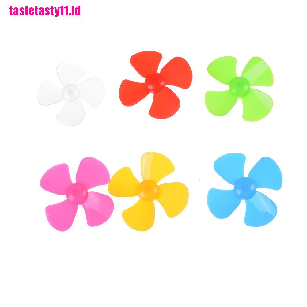 【TTID】6pcs High quality ABS Plastic Propeller 4 blade model accessories 2mm X 5