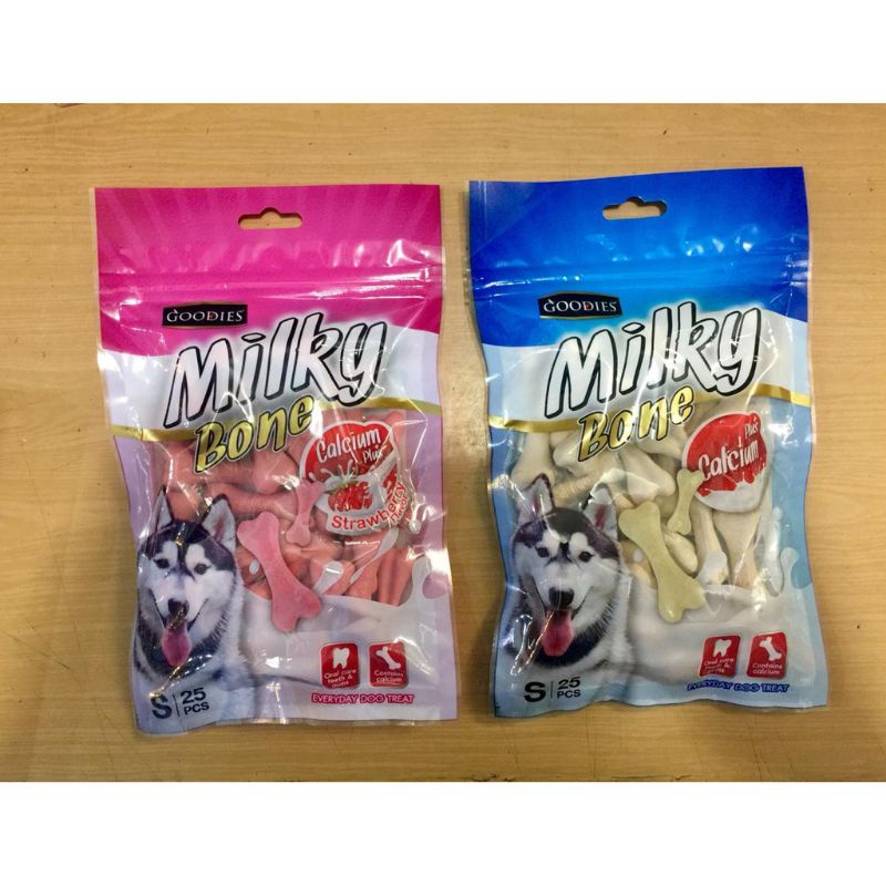 Snack Camilan Denta Plus Calcium Milky bone goodies penghilang bau mulut gigi