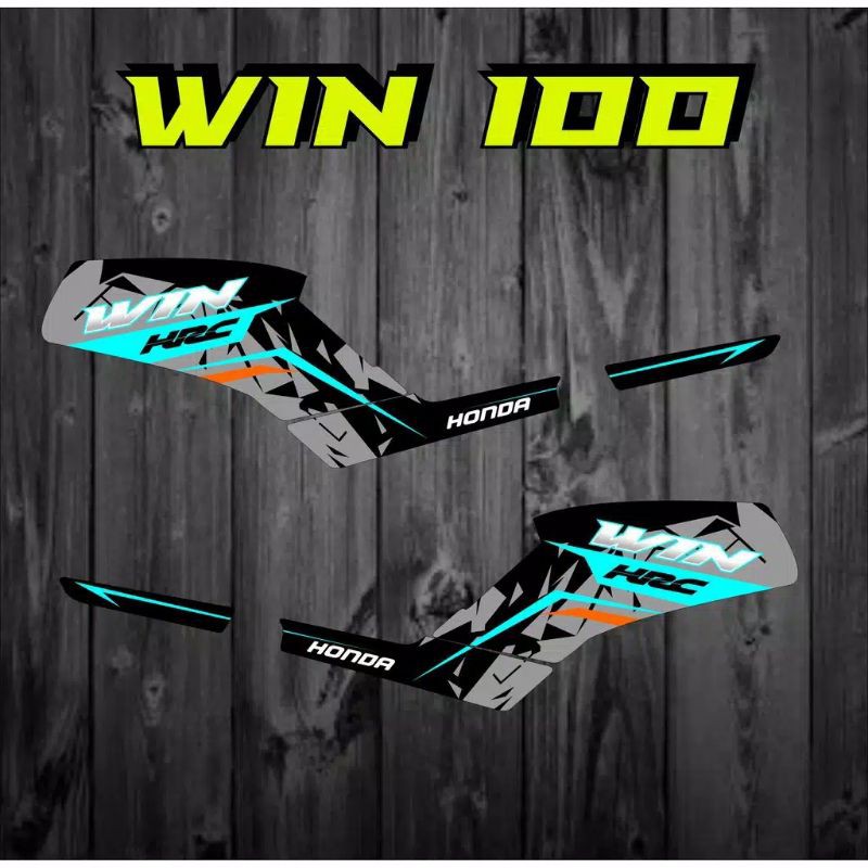 striping stiker Honda win 100/striping stiker variasi list Honda win 100