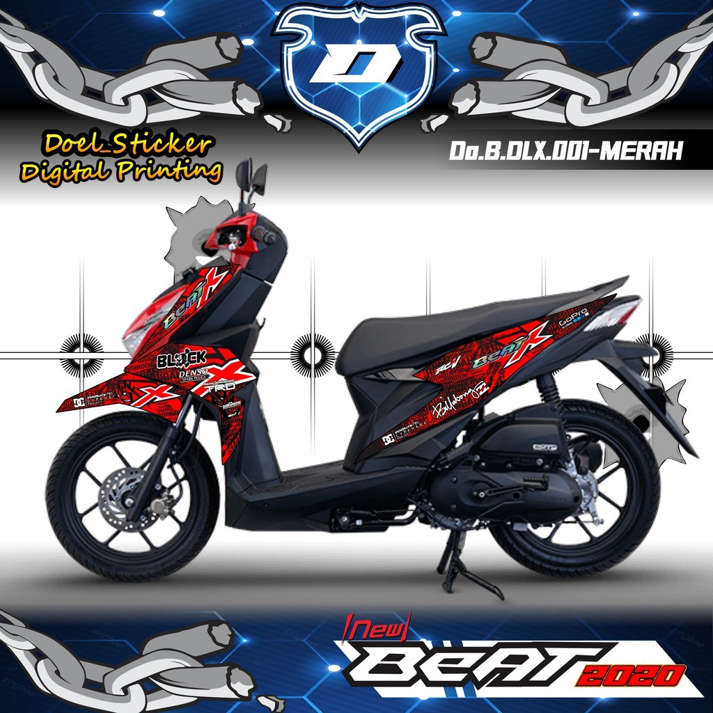 STICKER STRIPING LIST VARIASI HONDA BEAT DELUXE/STREET 2020 001