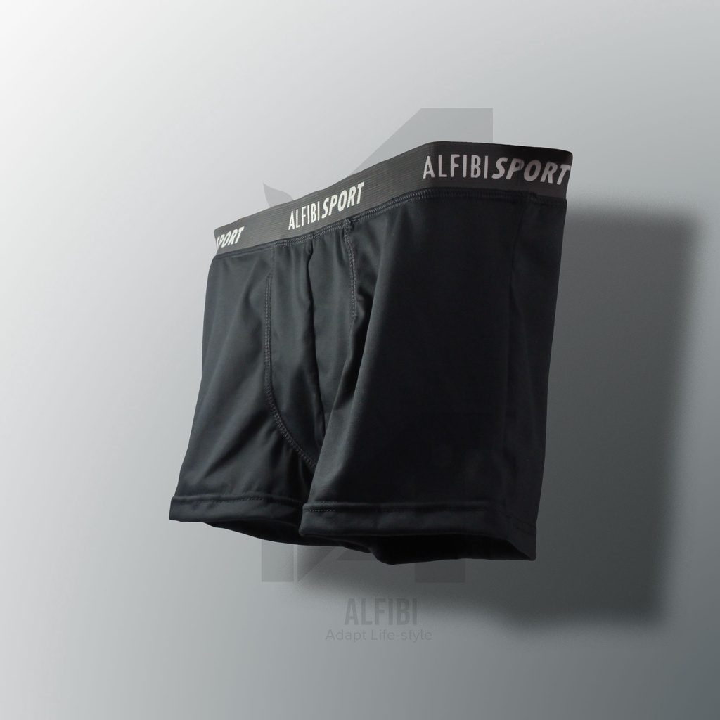 CD Celana Dalam Boxer Kolor Pria ALFIBI SPORT Bahan Spandex KATUN - PREMIUM Grosir Boxer Termurah Indonesia