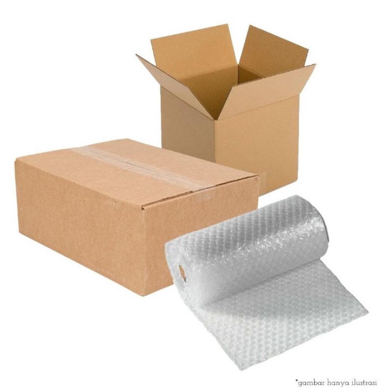 

Buble + kardus tambahan buat packing