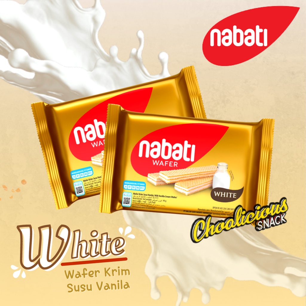 

NABATI Wafer White Krim Susu Vanilla 39 gram