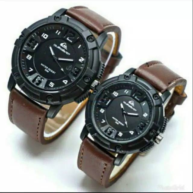 JAM TANGAN COUPLE QUIKSILVER SUDAH SEPASANG MURAH