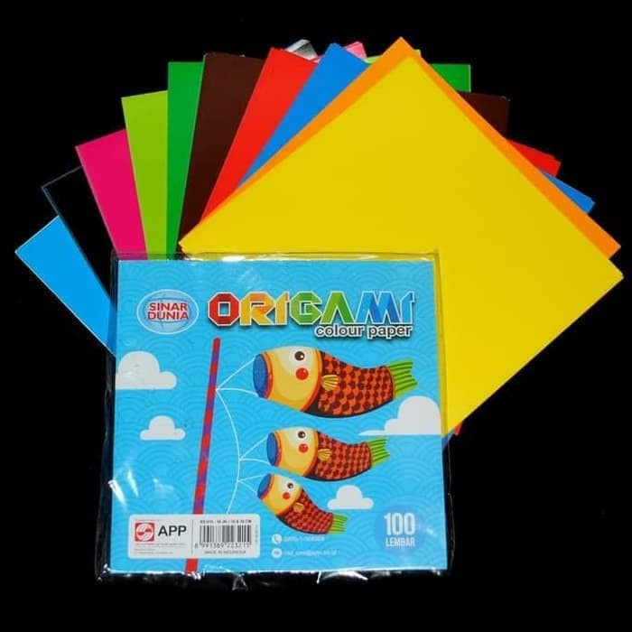 

Senikertas- Kertas Origami / Lipat Polos Sidu Uk. 16 X 16 Isi 100 Lb -Kertas-Seni.