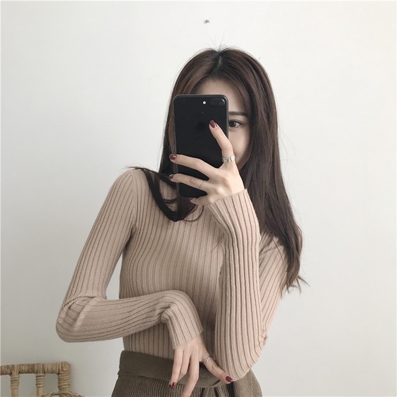 BEFAST - ZFS OOTD Wanita Sweater LELA / RJT NADFA INNER RAJUT / Pakaian Sweater Rajut / Atasan Lengan Panjang / Sweater Rajut Polos / Fashion Korean Style Wanita / Sweater Kekiniaan Remaja / Termurah / Trendy