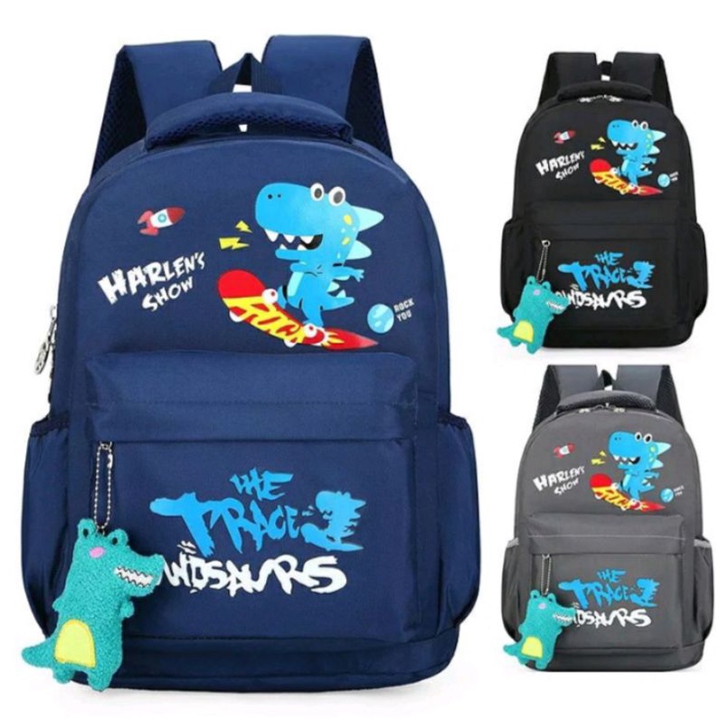 tas sekolah gambar dinosaurus