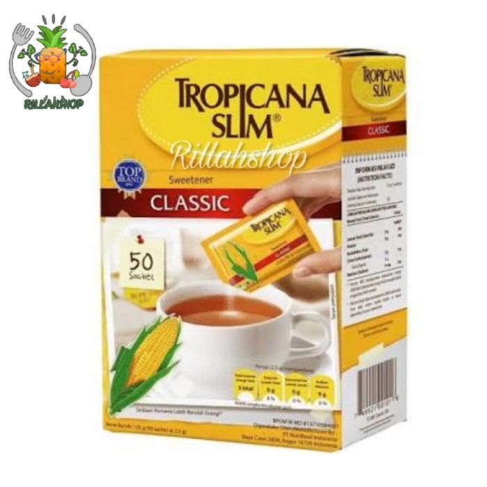 

Tropicana Slim Pemanis Klasik Sweetener Classic isi 50 Pcs