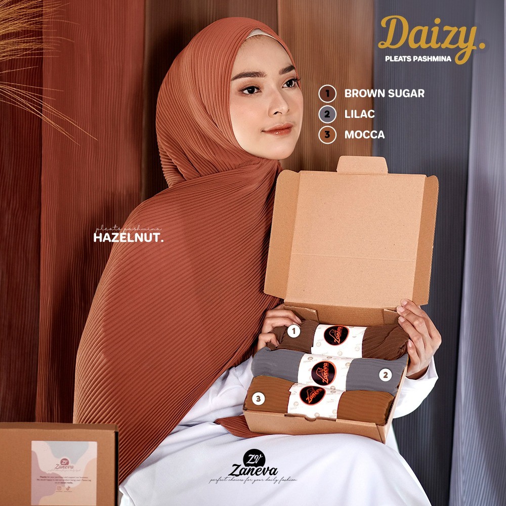 Daizy Plisket By Zaneva Hijab