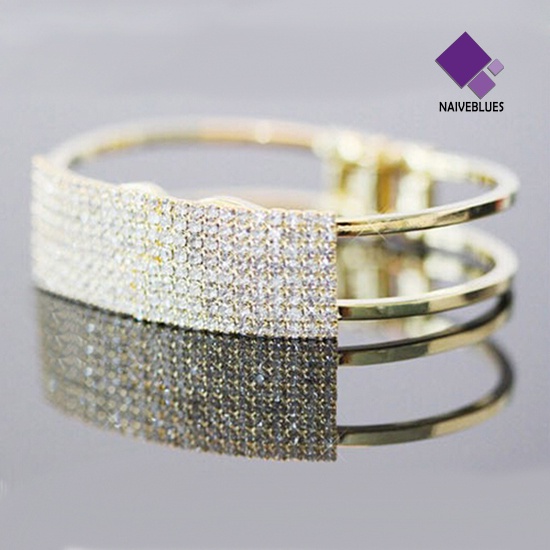 Gelang Bangle Kristal Elegan Untuk Wanita