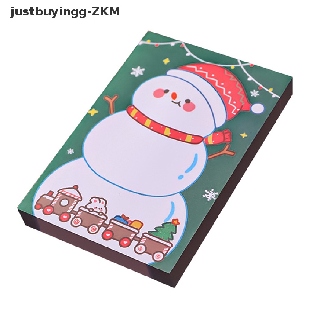 50 Lembar Sticky Notes Label Penanda Buku Desain Merry Christmas Untuk Alat Tulis Sekolah Kantor