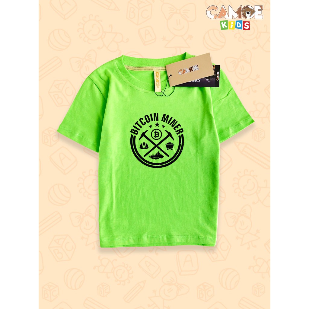 baju kaos anak kids premium bitcoin bit coin koin miner