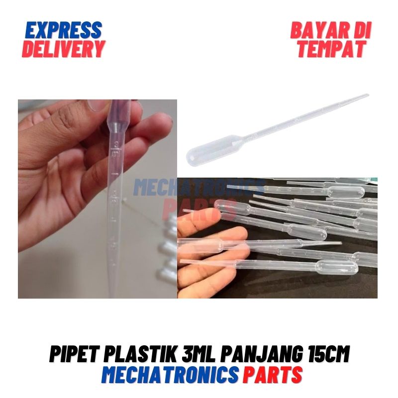 Pipet Plastik 3ml Panjang 15cm