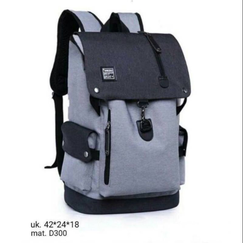 Tas ransel pria gendong punggung gandong backpack sekolah kuliah kerja jalan cewek dewasa