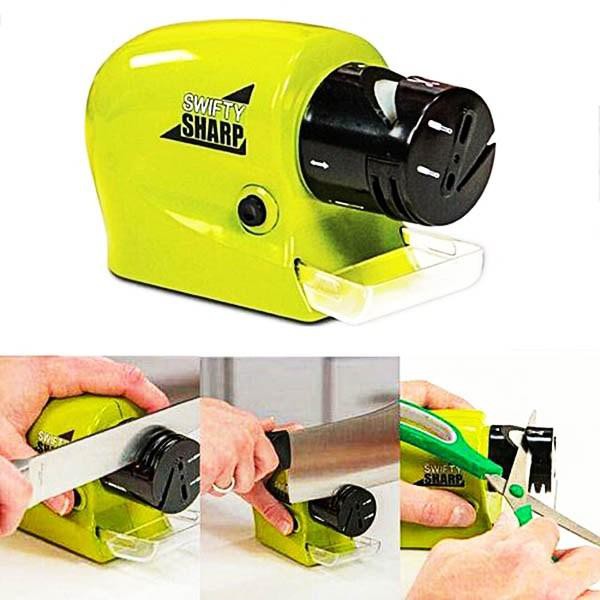 Asahan Pisau Dapur dan Gunting Stainless Otomatis Serbaguna Elektrik
