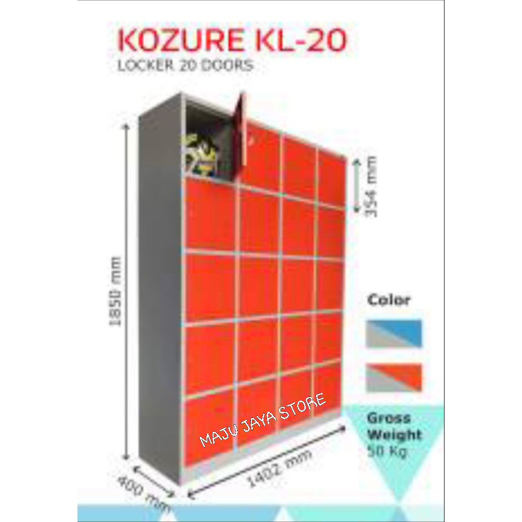 LOKER BESI 20 PINTU KOZURE KL 20