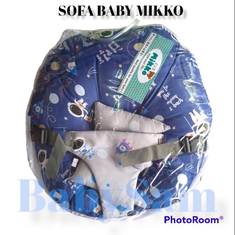 Sofa Bayi Merk Mikko || Sofa Bayi Premium SABUK PENGAMAN Multifungsi FREE Bantal