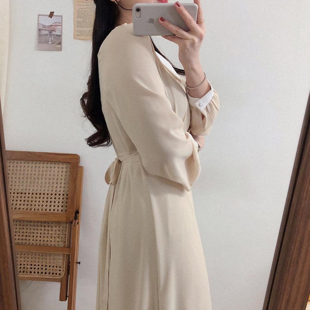 LONG DRESS KOREA NABILA | DRESS WANITA MUSLIM TERBARU | DRESS KOREA CASUAL|DRESS CERUTY KONDANGAN MURAH PREMIUM | DRESS KONDANG HIJAB | DRESS KONDANG KEKINIAN-4