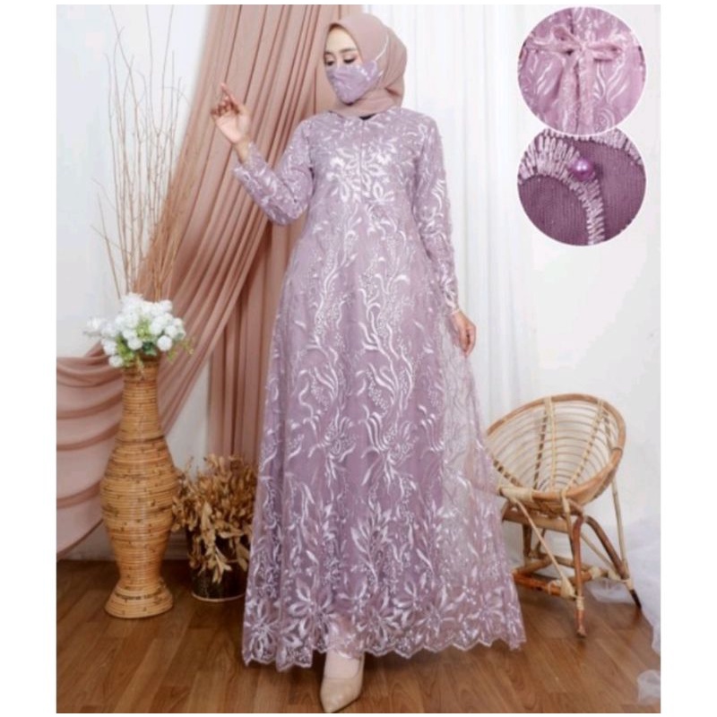 Gamis Kirana kebaya/gamis pesta/gamis muslim/gamis modern