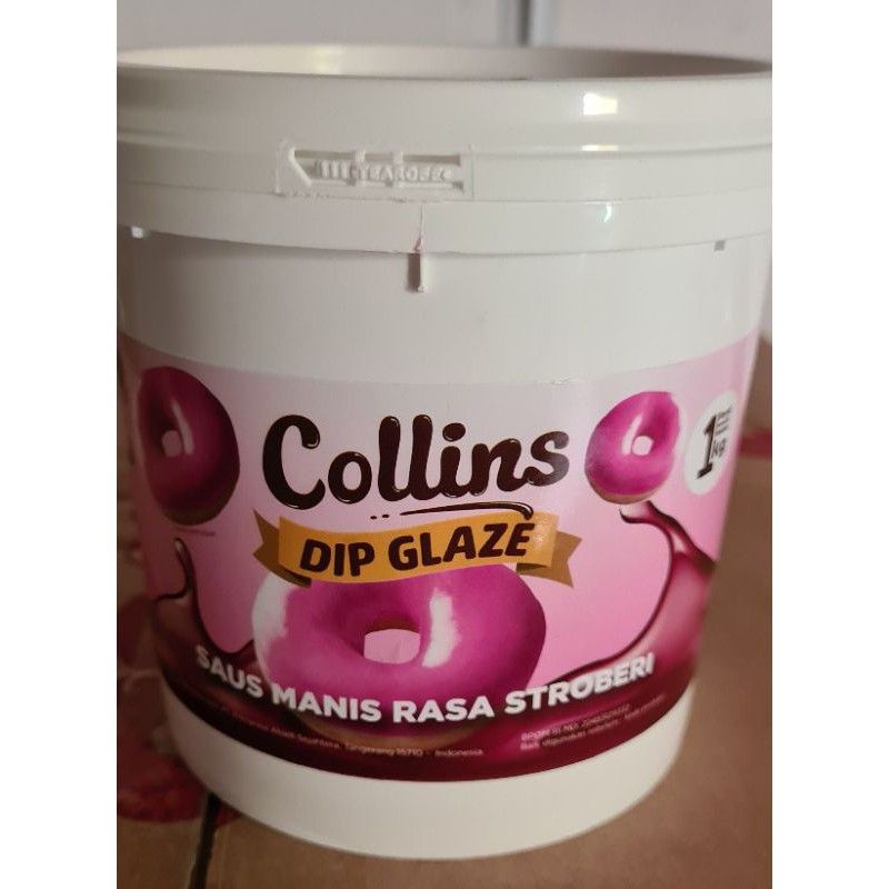 

COLLINS DIP GLAZE STROBERI 1KG