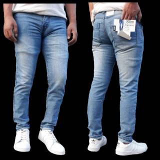  Celana  jeans  pria  model model pensil murah Shopee  Indonesia