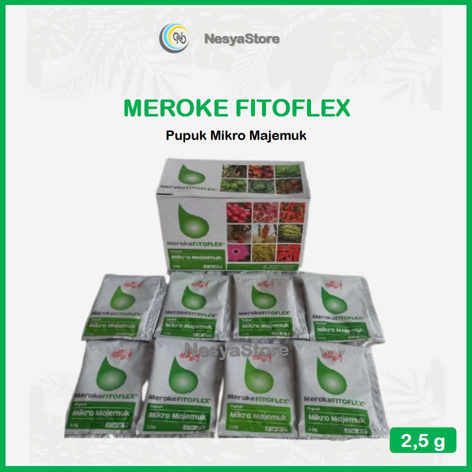 Pupuk Mikro Majemuk Meroke Fitoflex 2,5 gram Kemasan Asli Pabrik