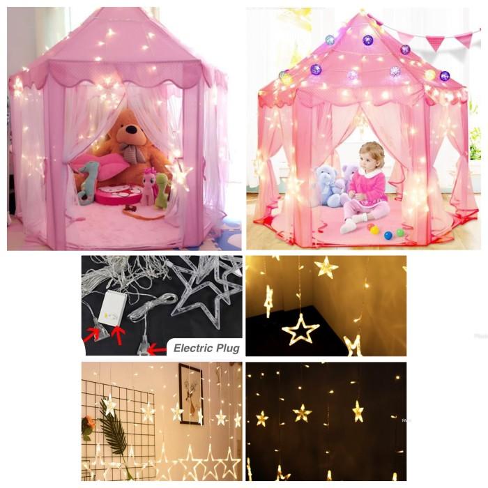 Lampu LED Tenda Main Anak Lampu Taman Pohon Hias Rumah BINTANG BESAR Kualitas Terjamin