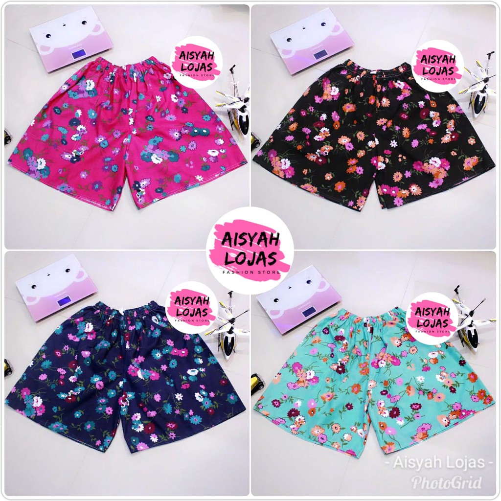  Celana  Kolor Pendek  Katun  Murah  Wanita Motif BUNGA 
