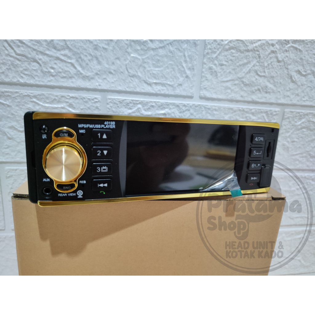 headunit audio mobil 1din single din mp5 4,1inch 4019B