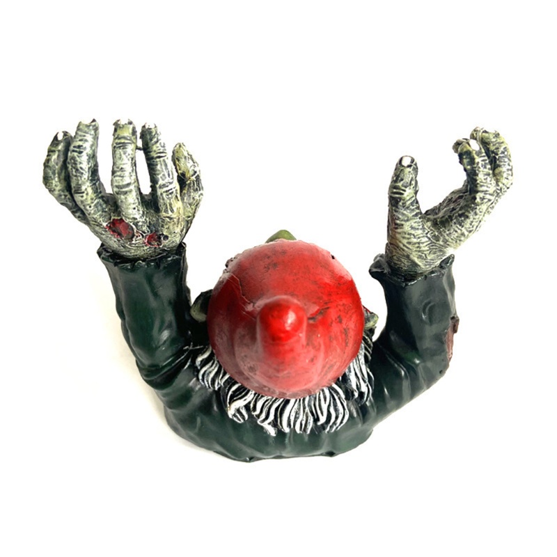 Ornamen Patung Tangan Zombie Setengah Bahan Resin Untuk Halloween