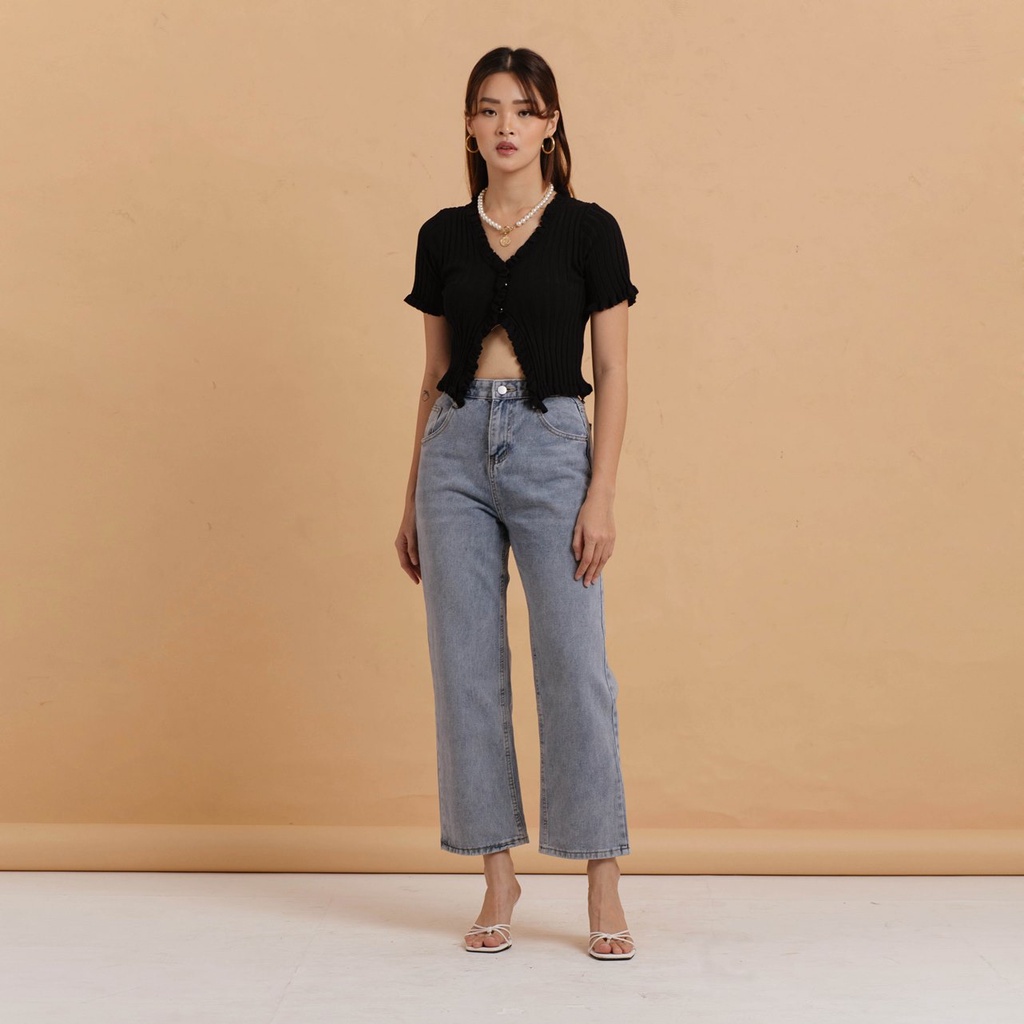 VIERLIN - Jeans 1335 - HIGHWAIST KULOT JEANS