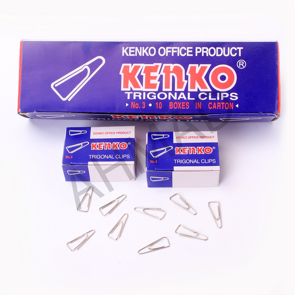 

Kenko Paper Clip / KLIP KERTAS Trigonal No. 3 [ 1 PACK KECIL ]