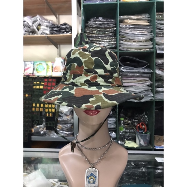 Topi Rimba Tactical l Topi rekat topi rimba loreng perekat  topi Velcro Loreng topi outdoor