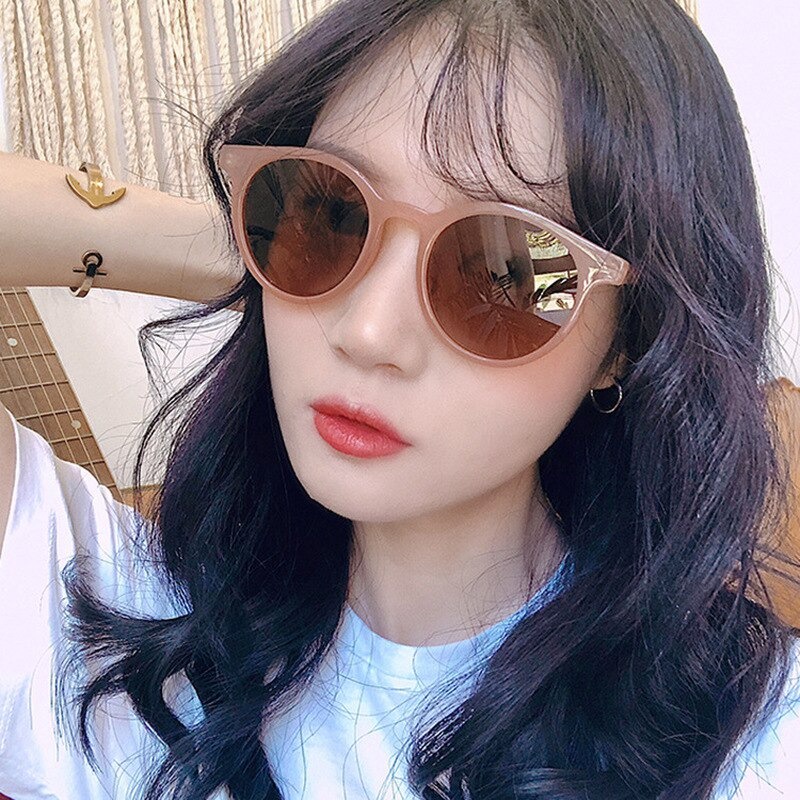 KACAMATA RETRO HITAM SUNGLASSES MODEL KOREAN STYLE KEKINIAN FRAME BULAT PLASTIK FASHION PRIA WANITA UNISEX TRENDY MURAH SR26