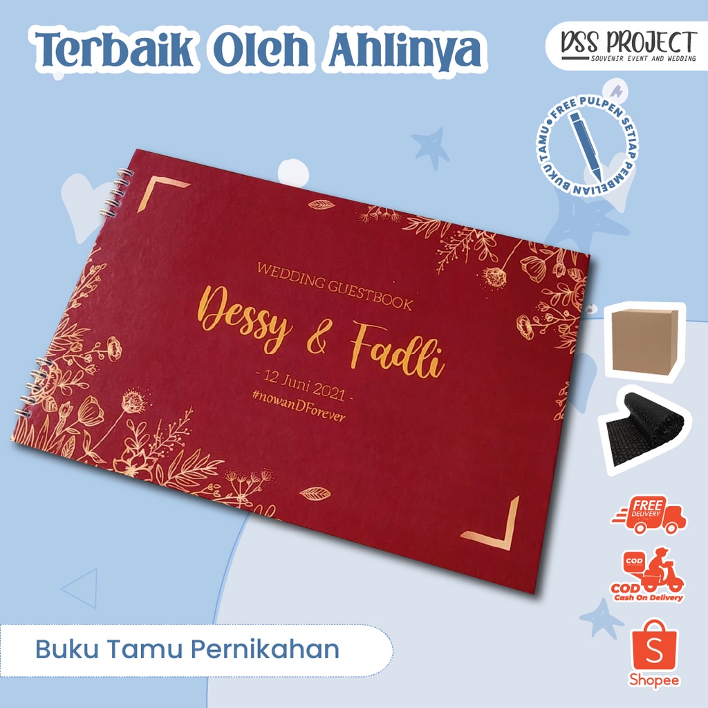 

BUKU TAMU PERNIKAHAN // BUKU NIKAHAN / GUESTBOOK