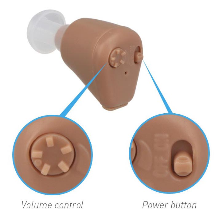 TaffOmicron Alat Bantu Dengar In Ear Hearing Aid - K-88 - Beige