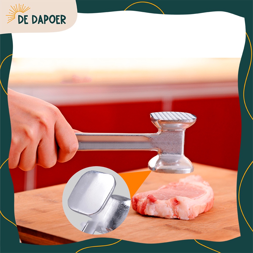 Palu Daging Pengembuk Alat Gepuk Pelunak Daging Stainless