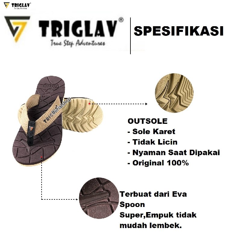 Sandal Gunung Pria Original Sendal outdoor Cowok Jepit Hiking Outdoor Adventure Dewasa Anak Anak BS