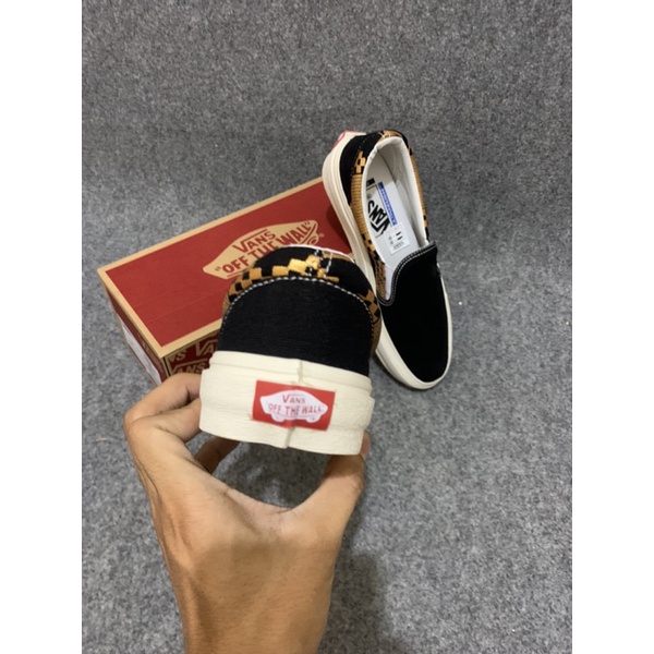 SEPATU V4ns Slip On Steadmen Fish Tuna Kualitas Premium / V4ns slip On OG Black white premium Original