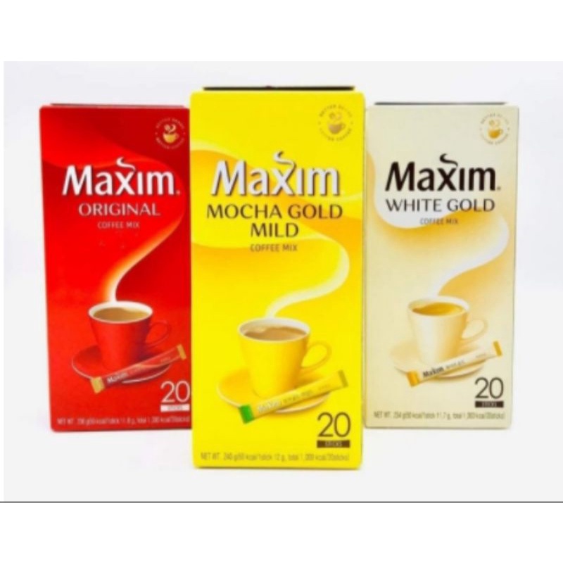 

Maxim Coffee Mix ( Original, Mocha, & White )