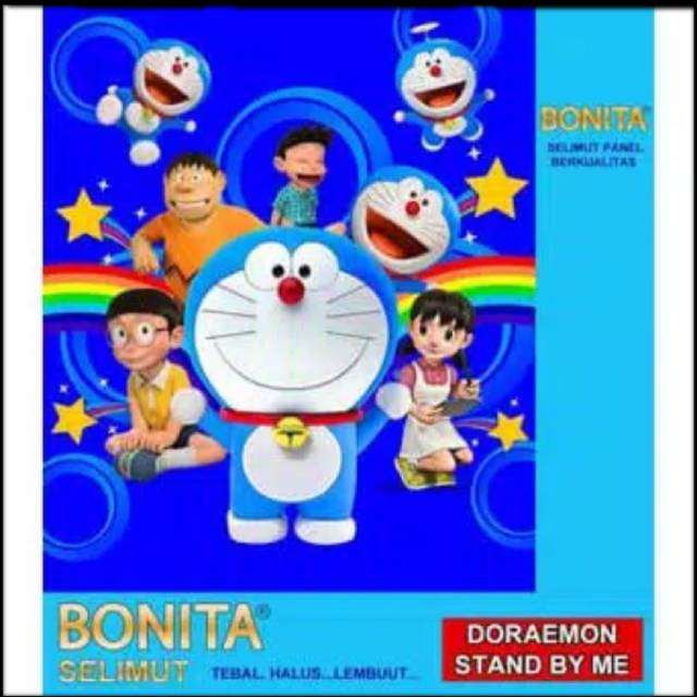 Selimut bonita doraemon size 160x200