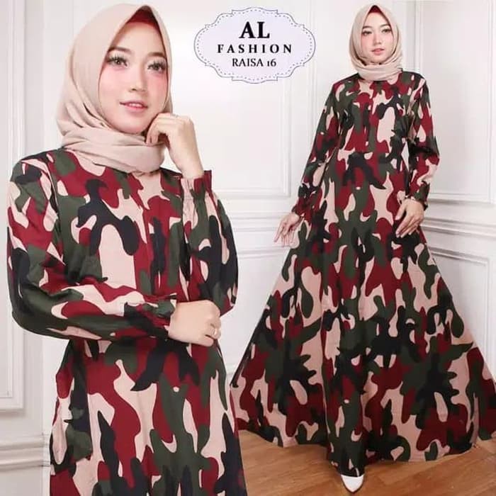 Gamis Syari Gamis Army Long Dress Wanita Baju Gamis Wanita Terbaru