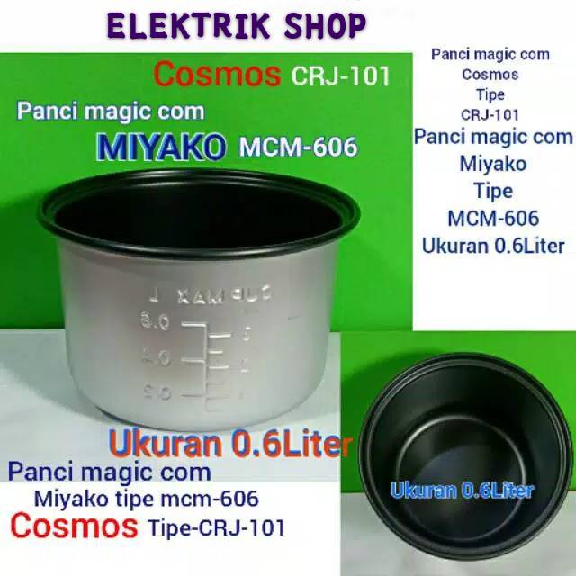 PANCI RICE COOKER KECIL UKURAN 0.6LITER MIYAKO MCM606, MIYAKO PSG 607