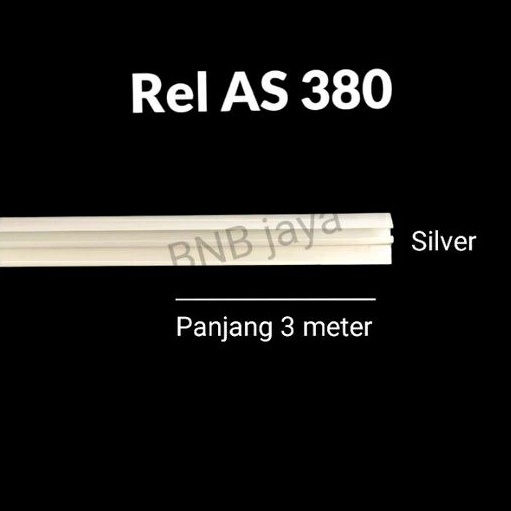 Rel Pintu Sliding Type AS 380 - SILVER / Rel Roda SD 380