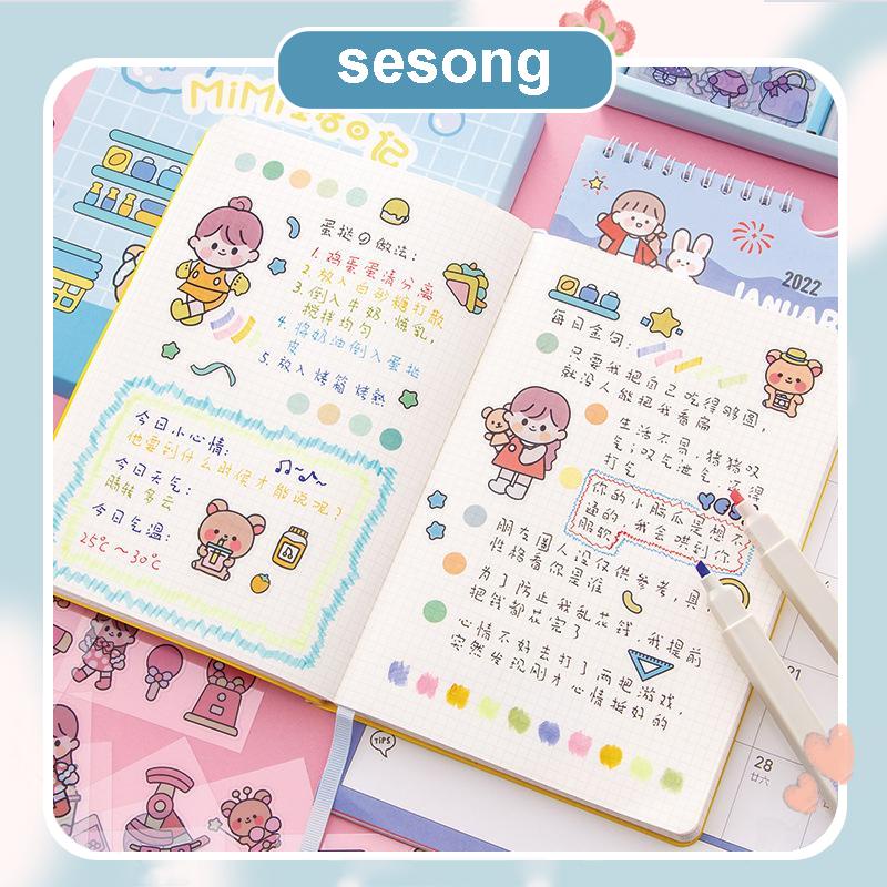 

20PCS Lembar Stiker Motif Kartun Korea Lucu Anti Air Dekorasi Handbook Scrapbook Sticker DIY SS